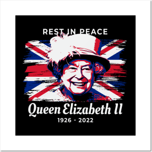 rip queen elizabeth uk Posters and Art